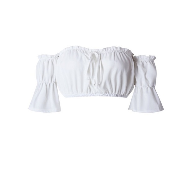 Star Posh Tops - Gypsy Peasant Summer Crop Top